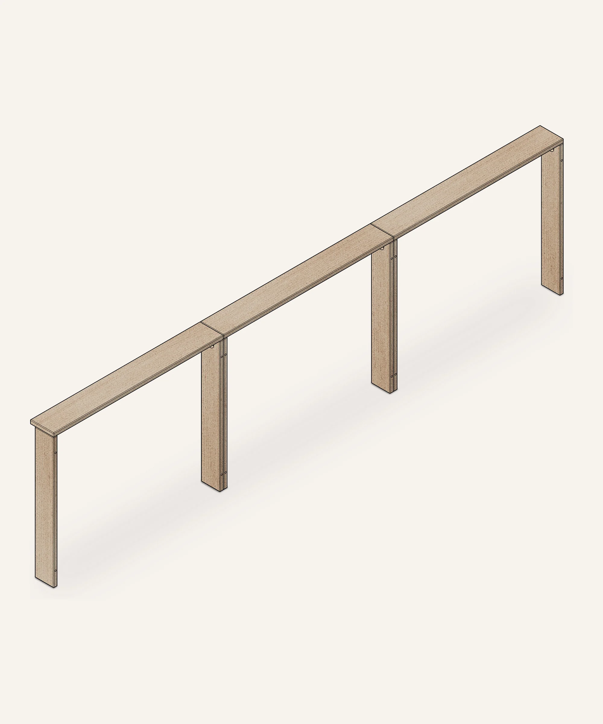 Ablage Familienbett | Birke - Image 2