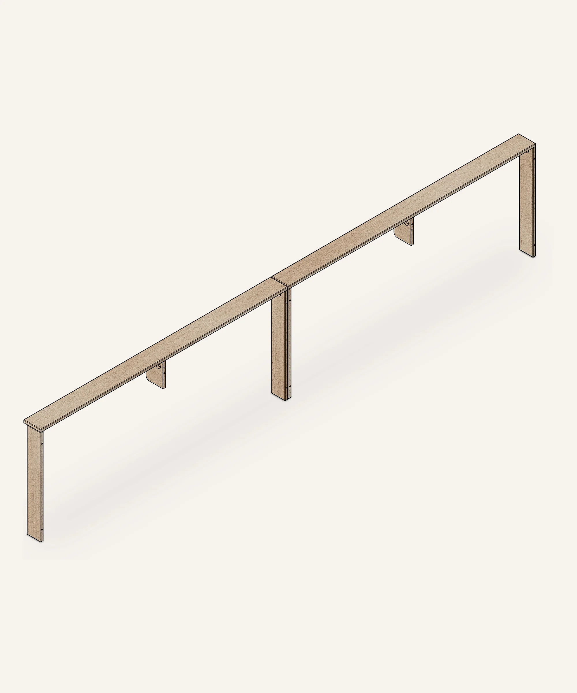 Ablage Familienbett | Esche - Image 4