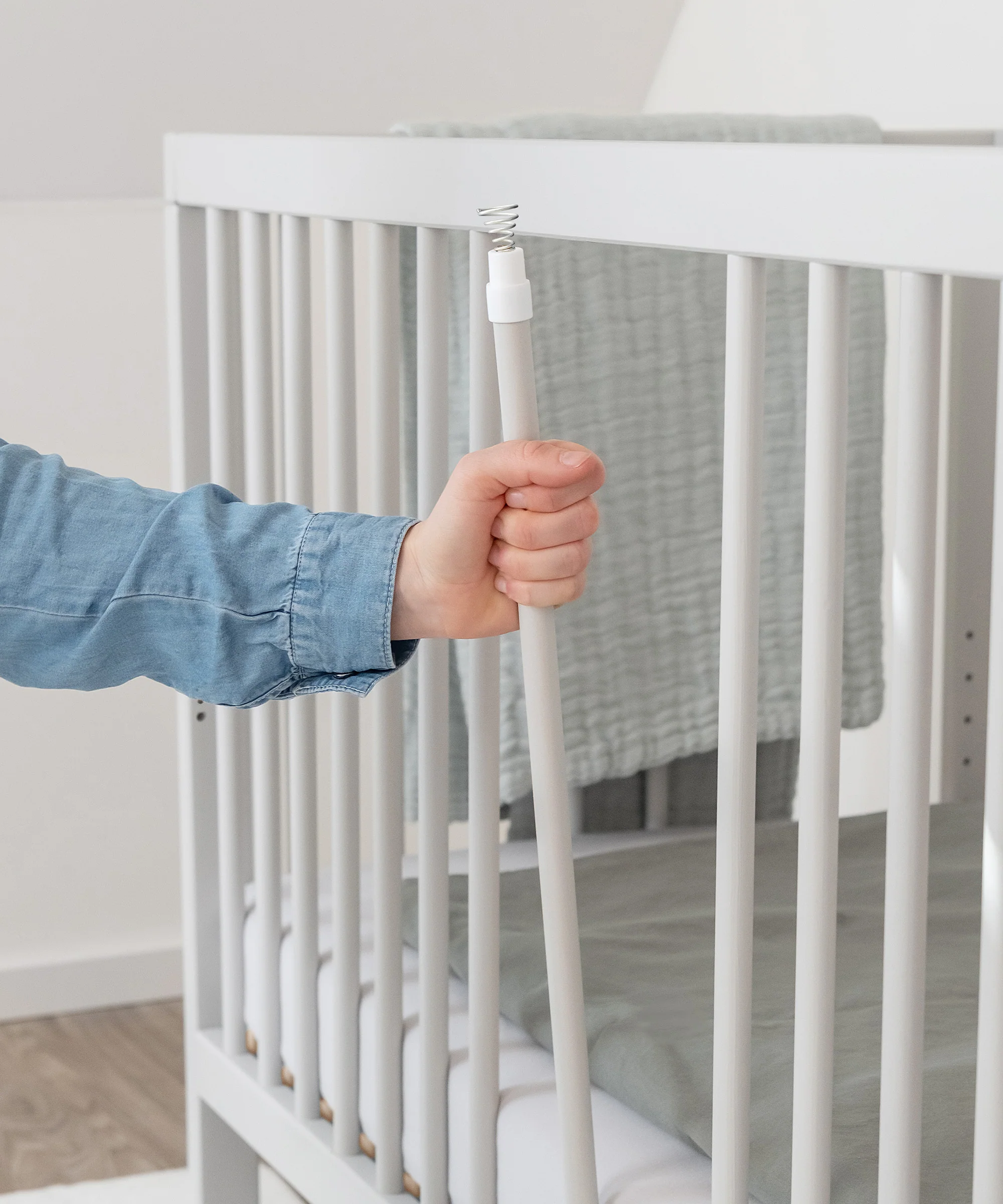 Babybett Pur  |  Hellgrau - Image 6