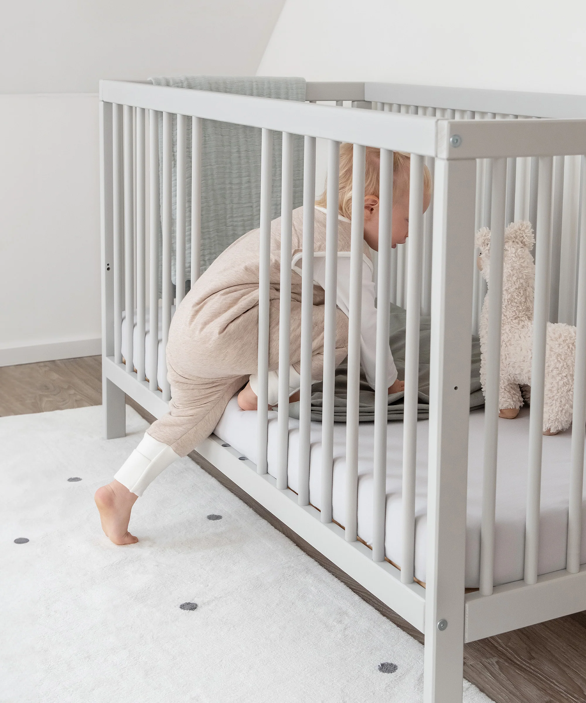 Babybett Pur  |  Hellgrau - Image 7