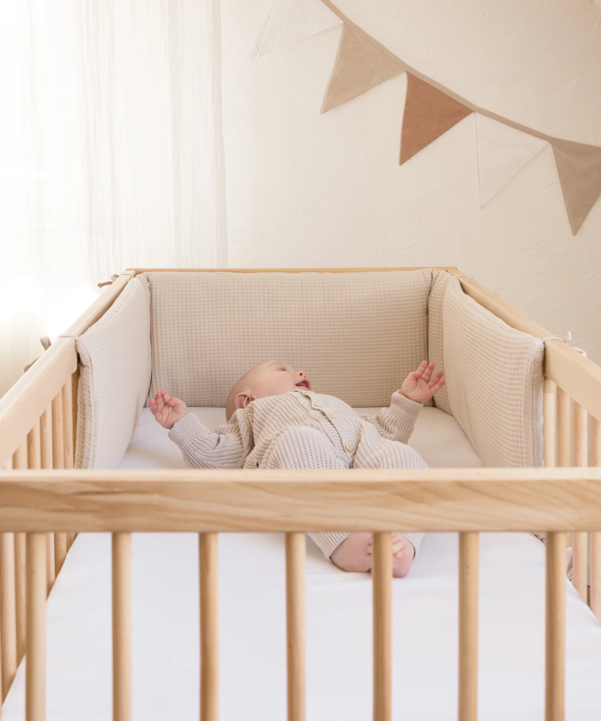 Bettumrandung  |  für Babybett  |  Waffelpiqué - Image 4