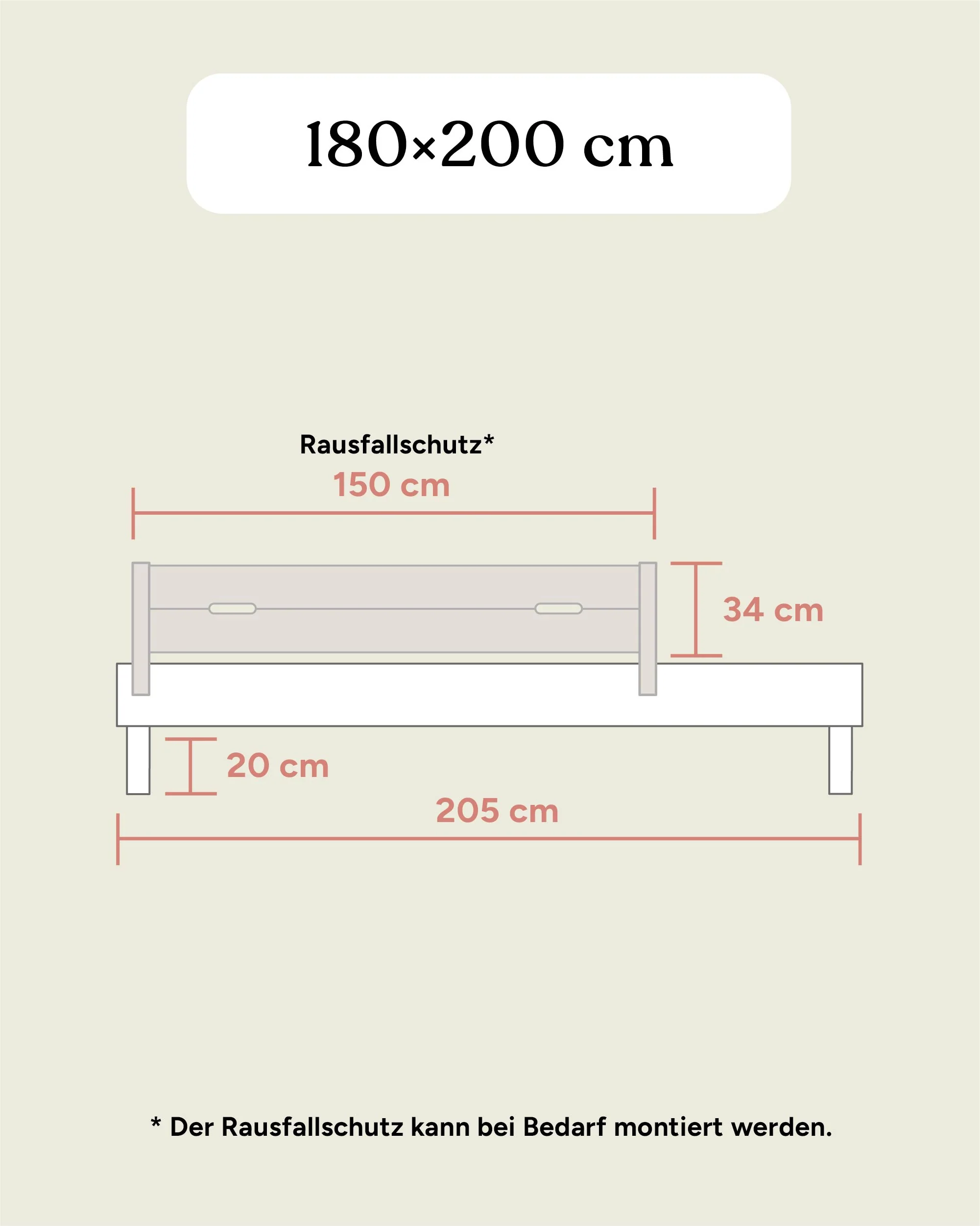 Doppelbett Plano | Kiefer Natur | 180 × 200 cm - Image 19