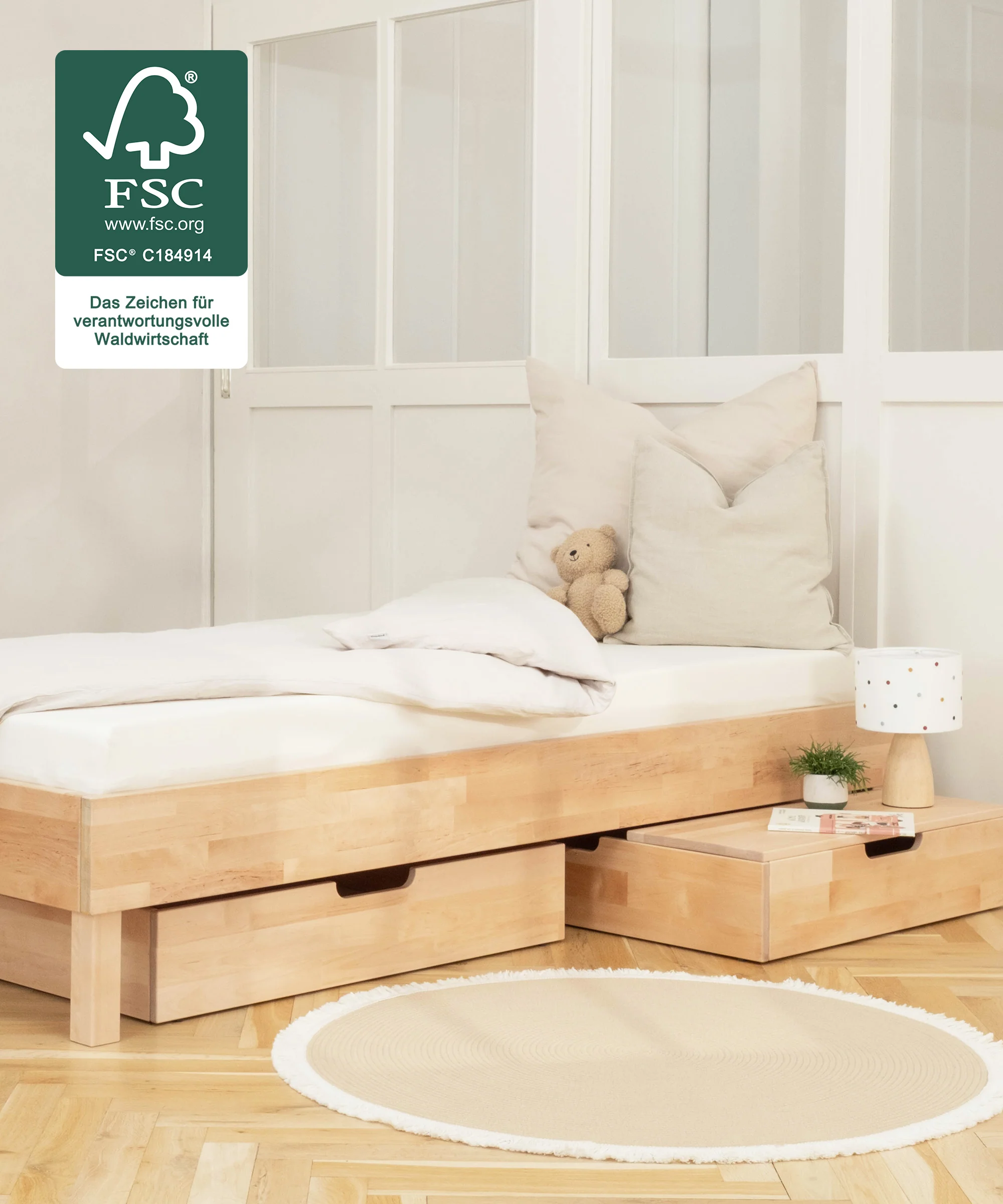 Einzelbett Plano | Birke | 90 × 200 cm - Image 4