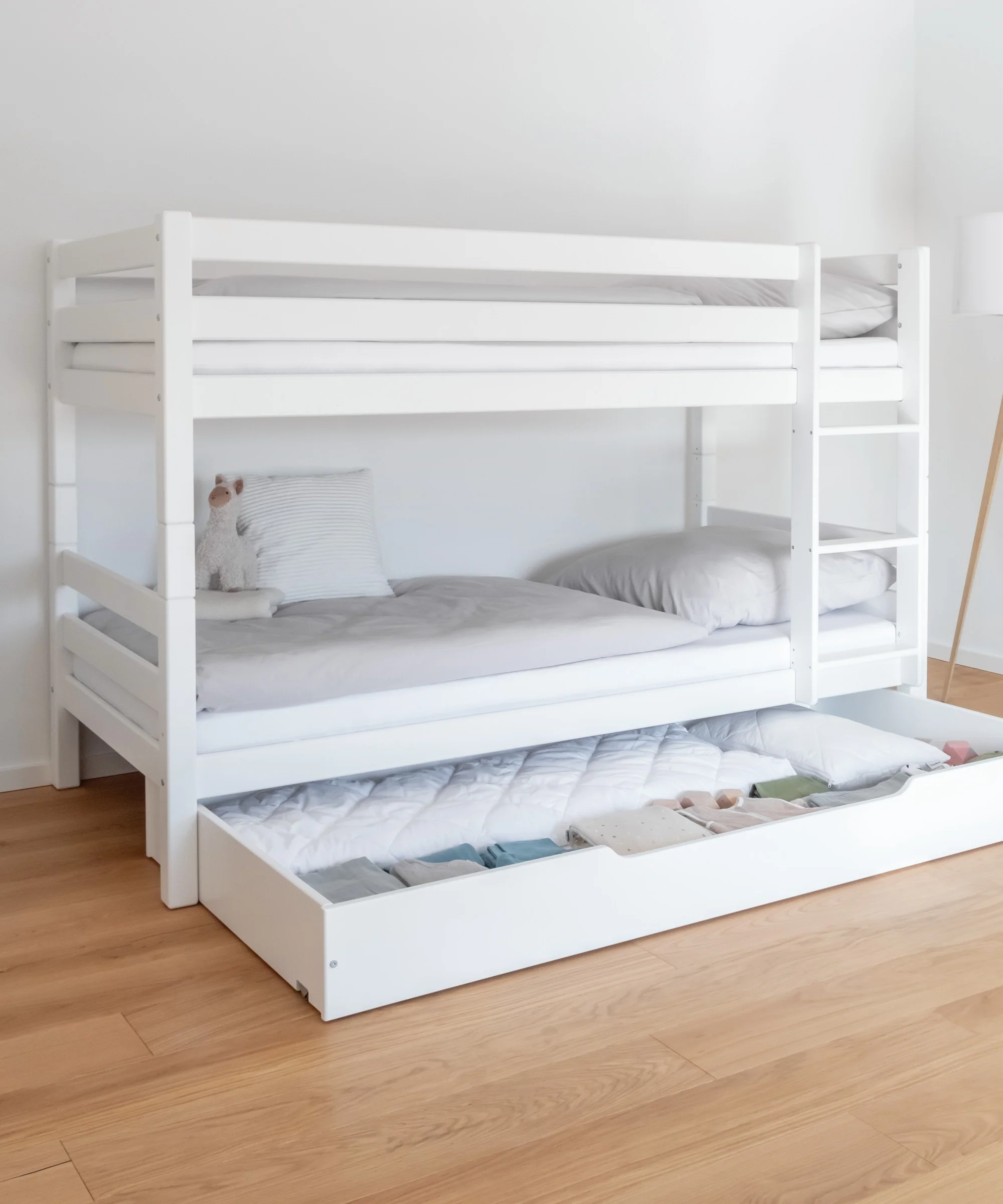 Etagenbett Mittelhoch | Buche Weiß - Image 12