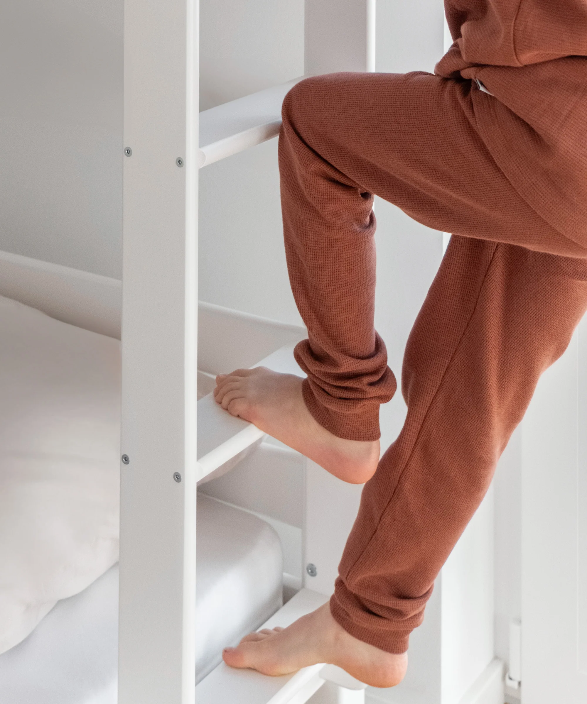 Etagenbett Mittelhoch | Buche Weiß - Image 3