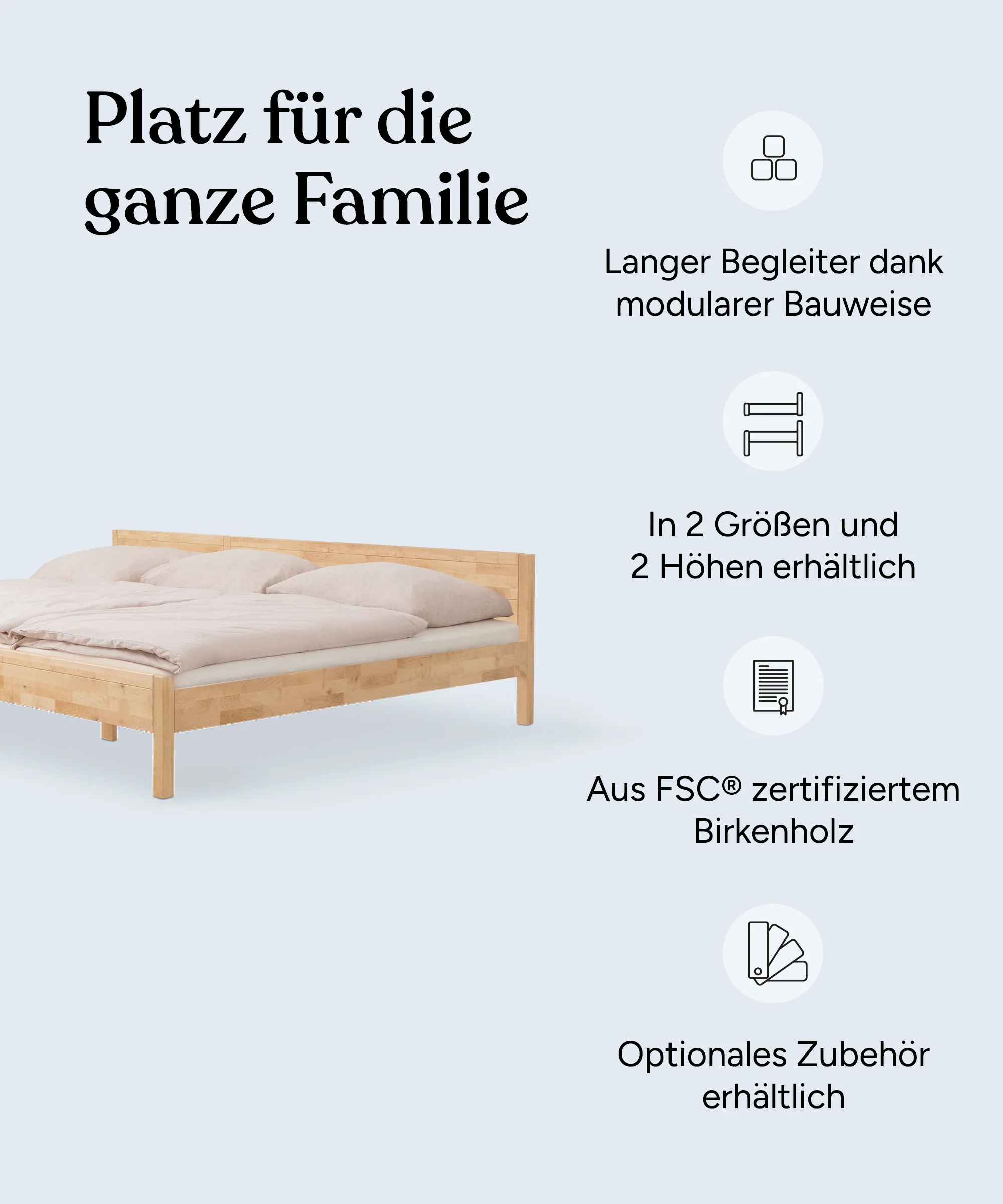 Familienbett | Birke | 270 × 200 cm - Image 3