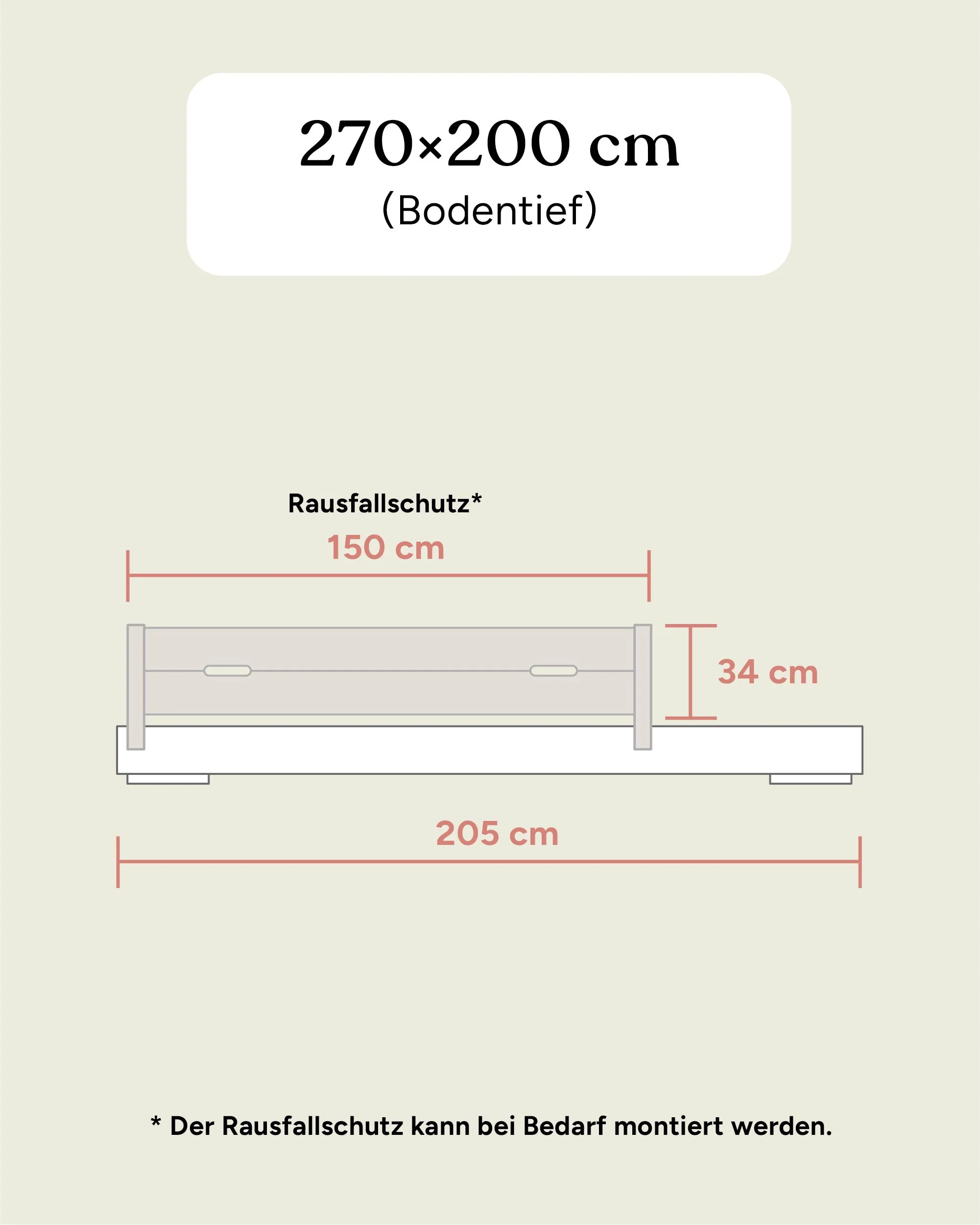 Familienbett Plano | Kiefer Natur | 270 × 200 cm - Image 21