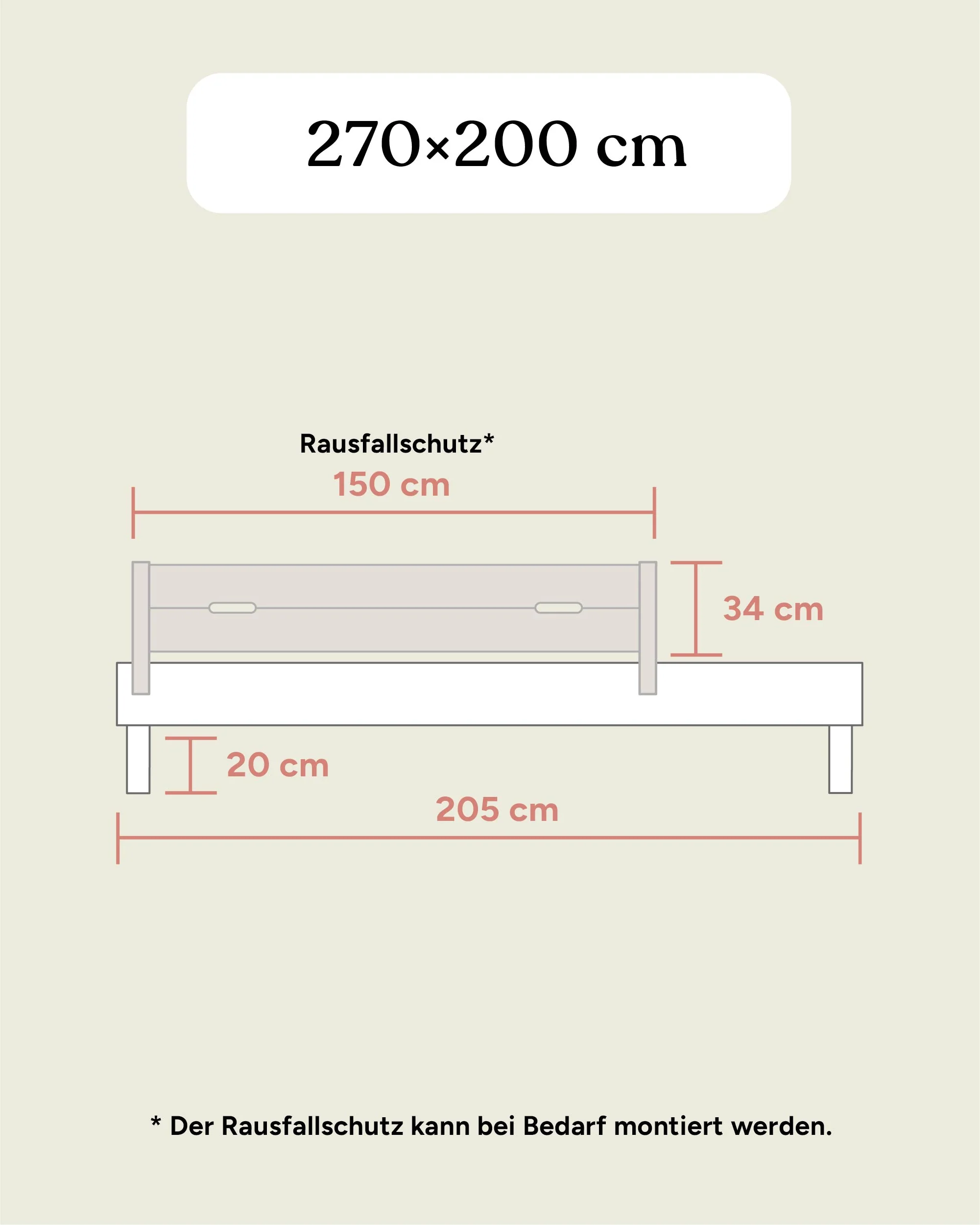 Familienbett Plano | Kiefer Natur | 270 × 200 cm - Image 20