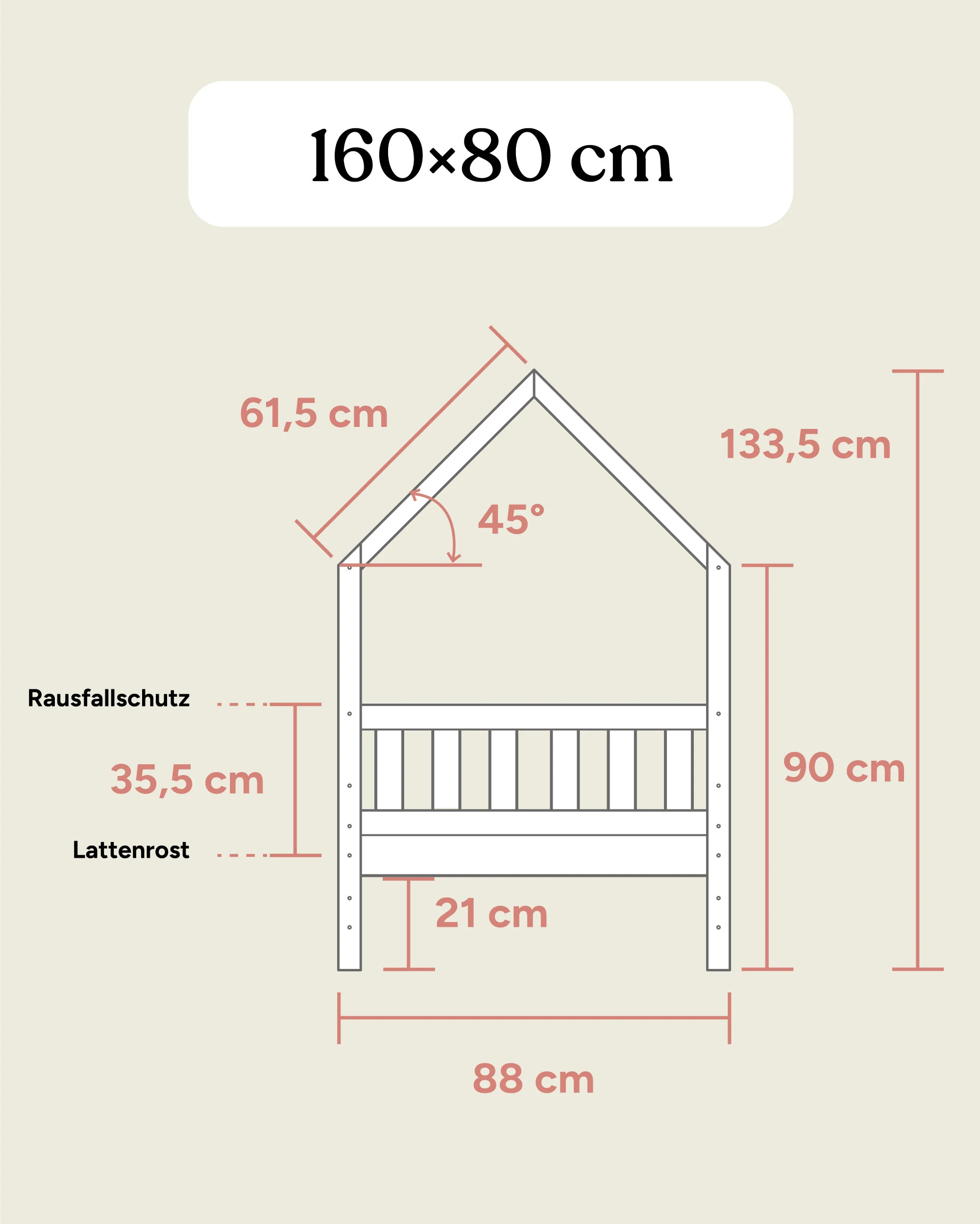 Hausbett Lille (B-Ware) | Kiefer Natur - Image 15