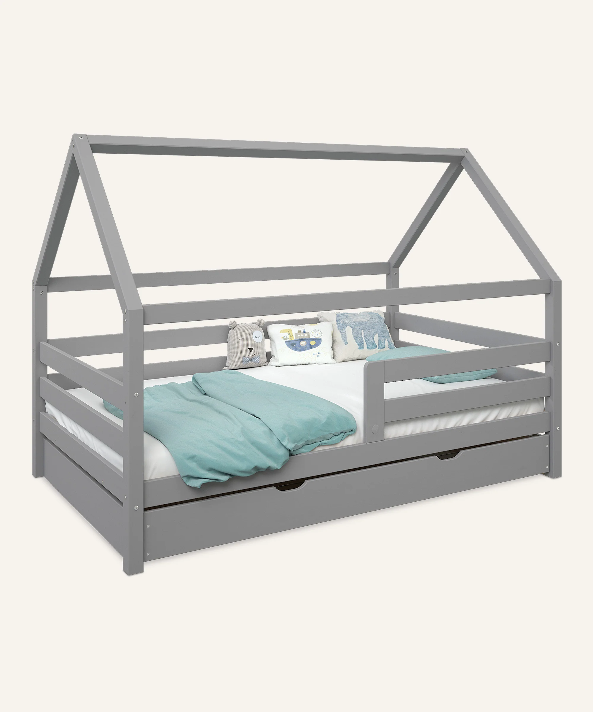 Hausbett Sona  |  Kiefer Grau  |  120 × 200 cm - Image 6
