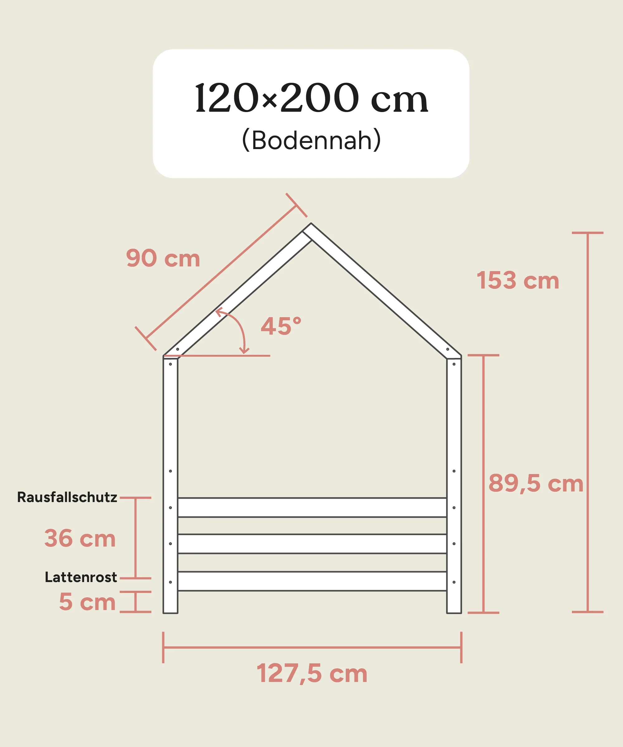 Hausbett Sona  |  Kiefer Weiß - Image 16