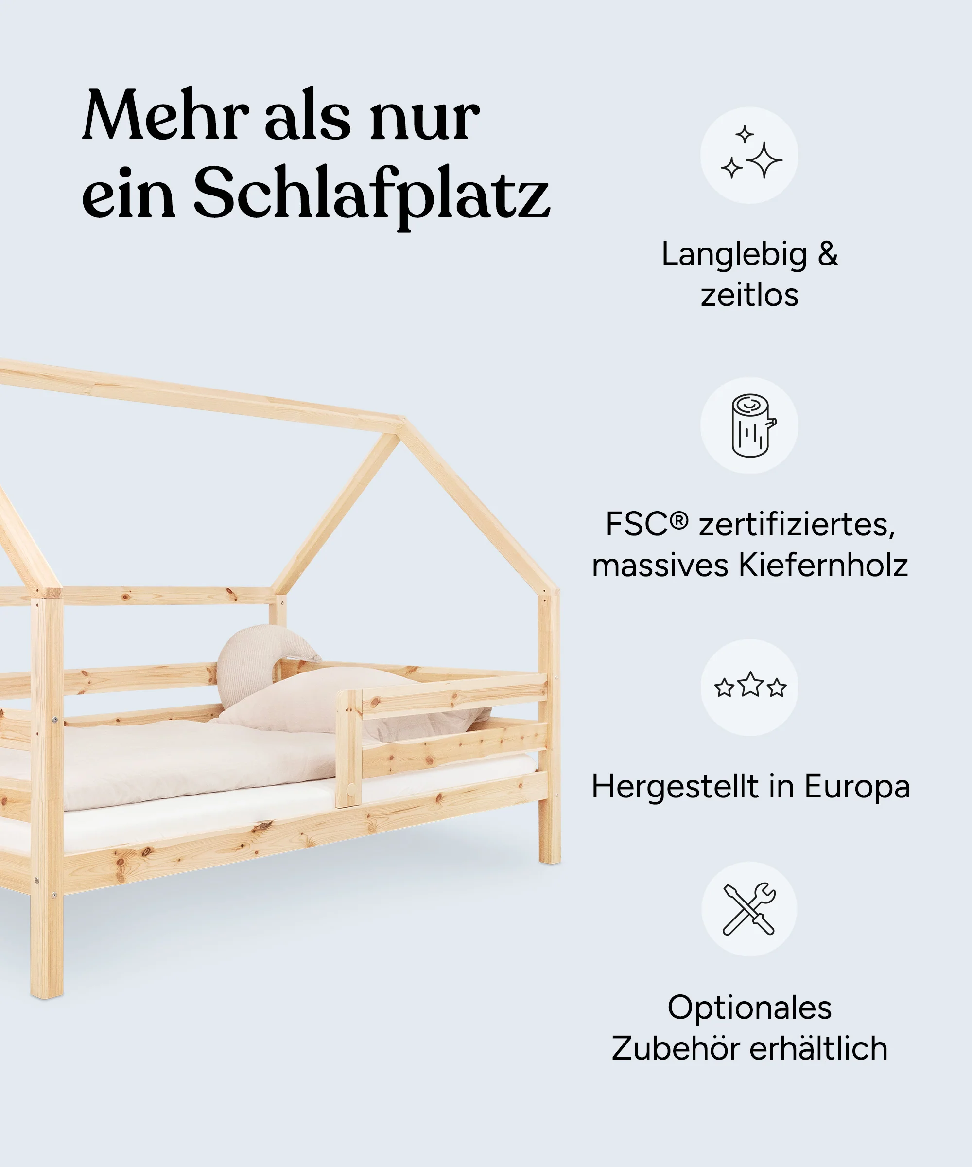 Hausbett Sona (B-Ware)  |  Kiefer Natur - Image 5