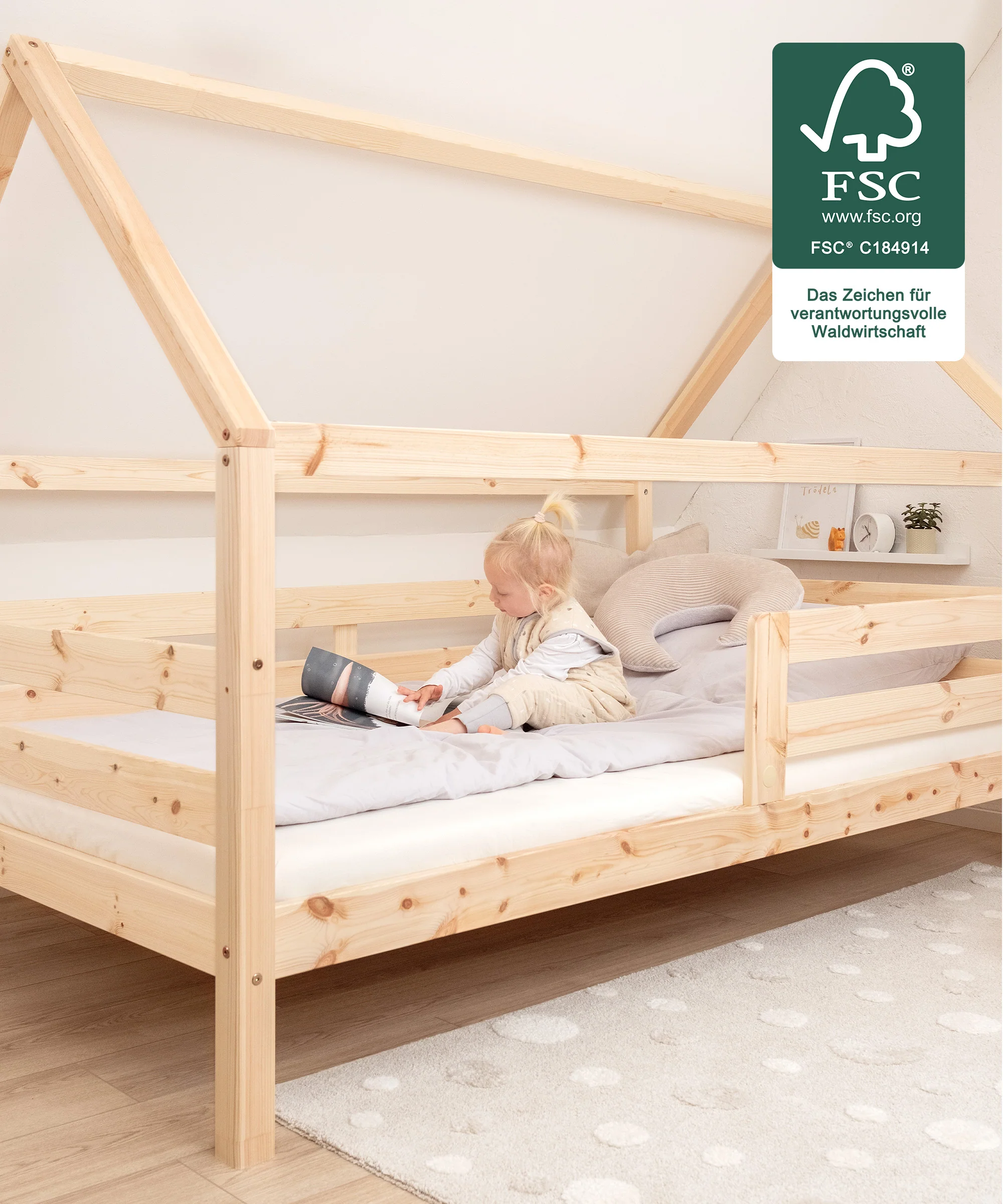 Hausbett Sona (B-Ware)  |  Kiefer Natur - Image 6
