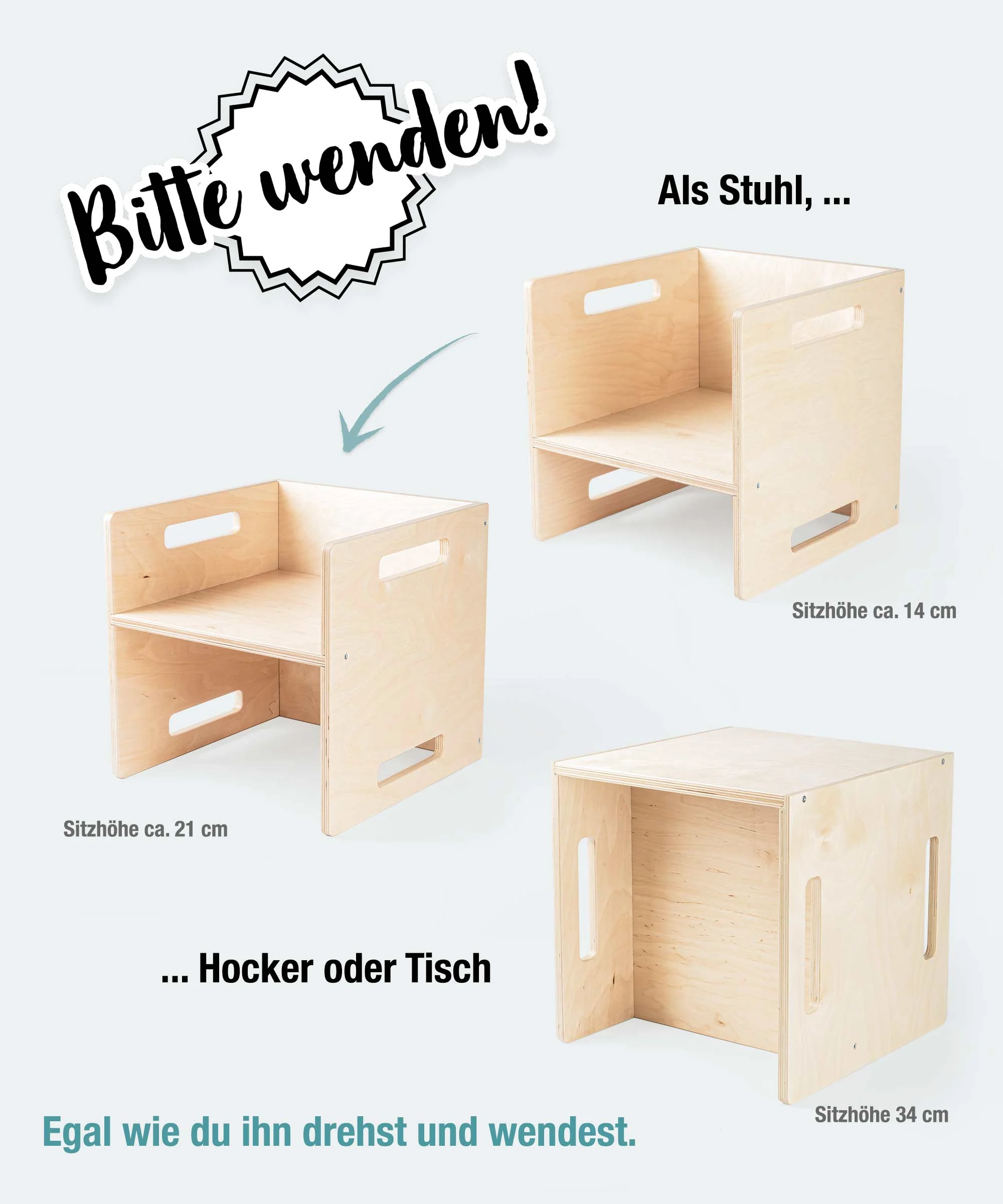 Hocker |  Birke Weiß - Image 7
