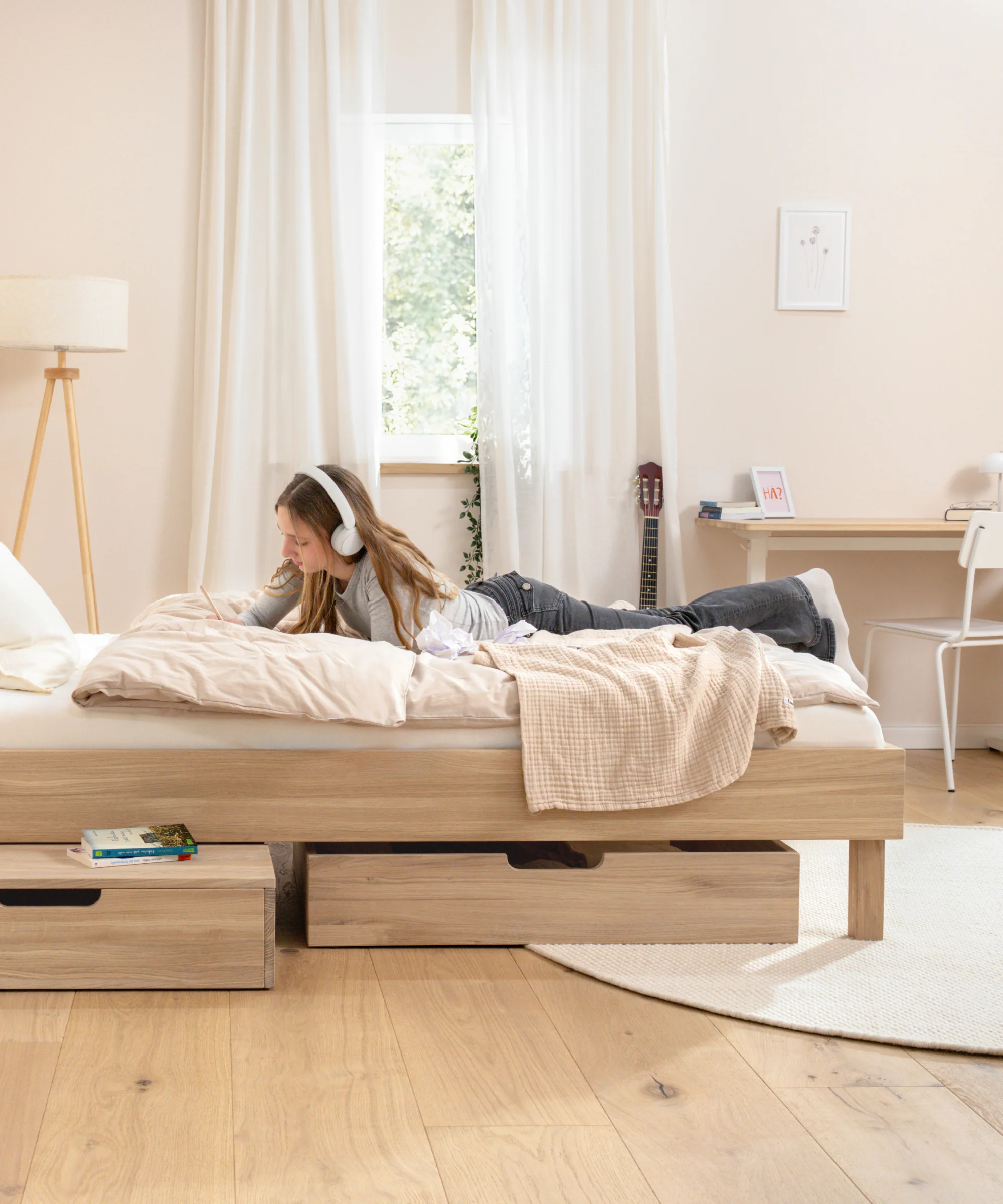 Jugendbett Plano | Eiche | 140 × 200 cm - Image 10