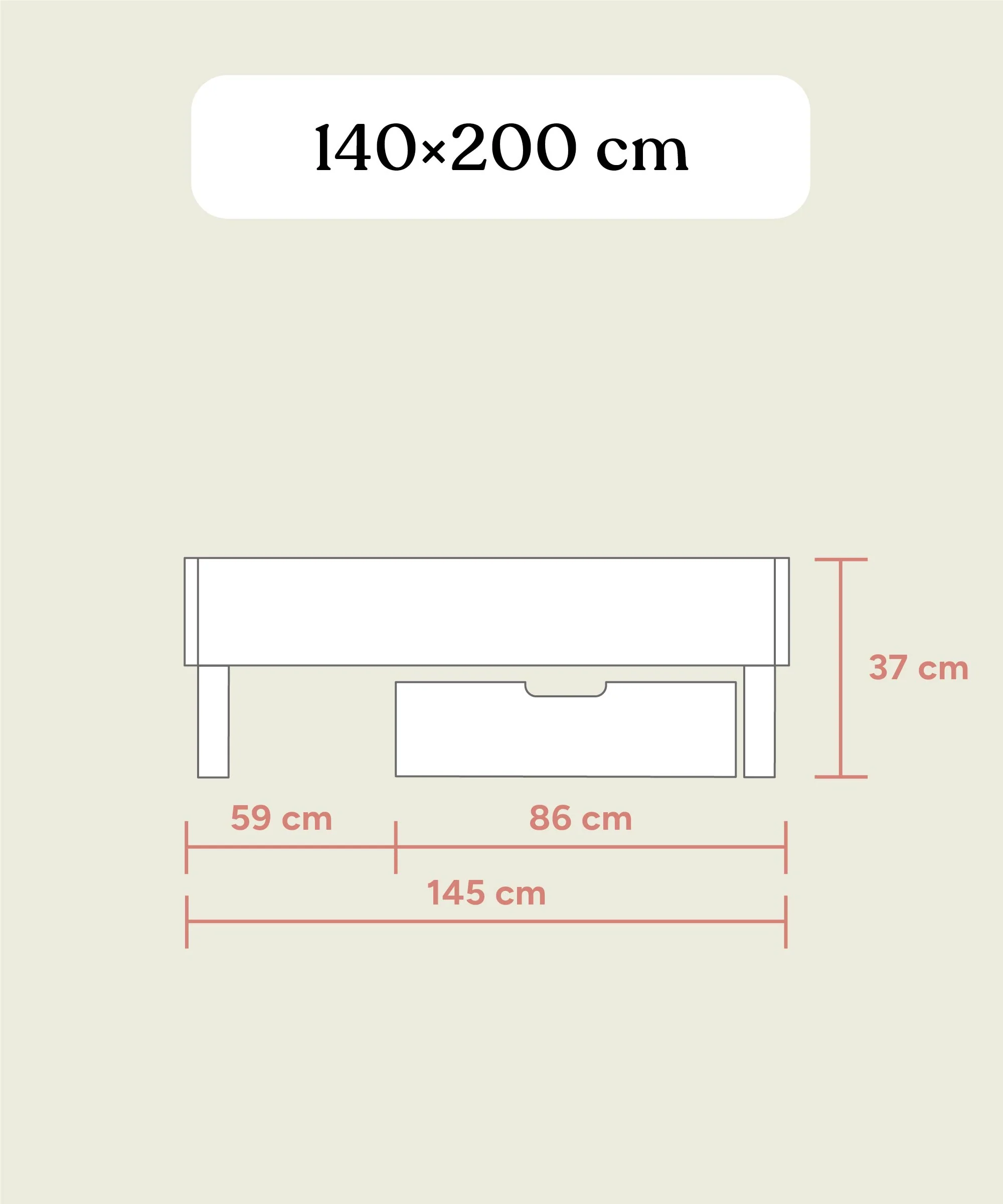 Jugendbett Plano | Eiche | 140 × 200 cm - Image 13