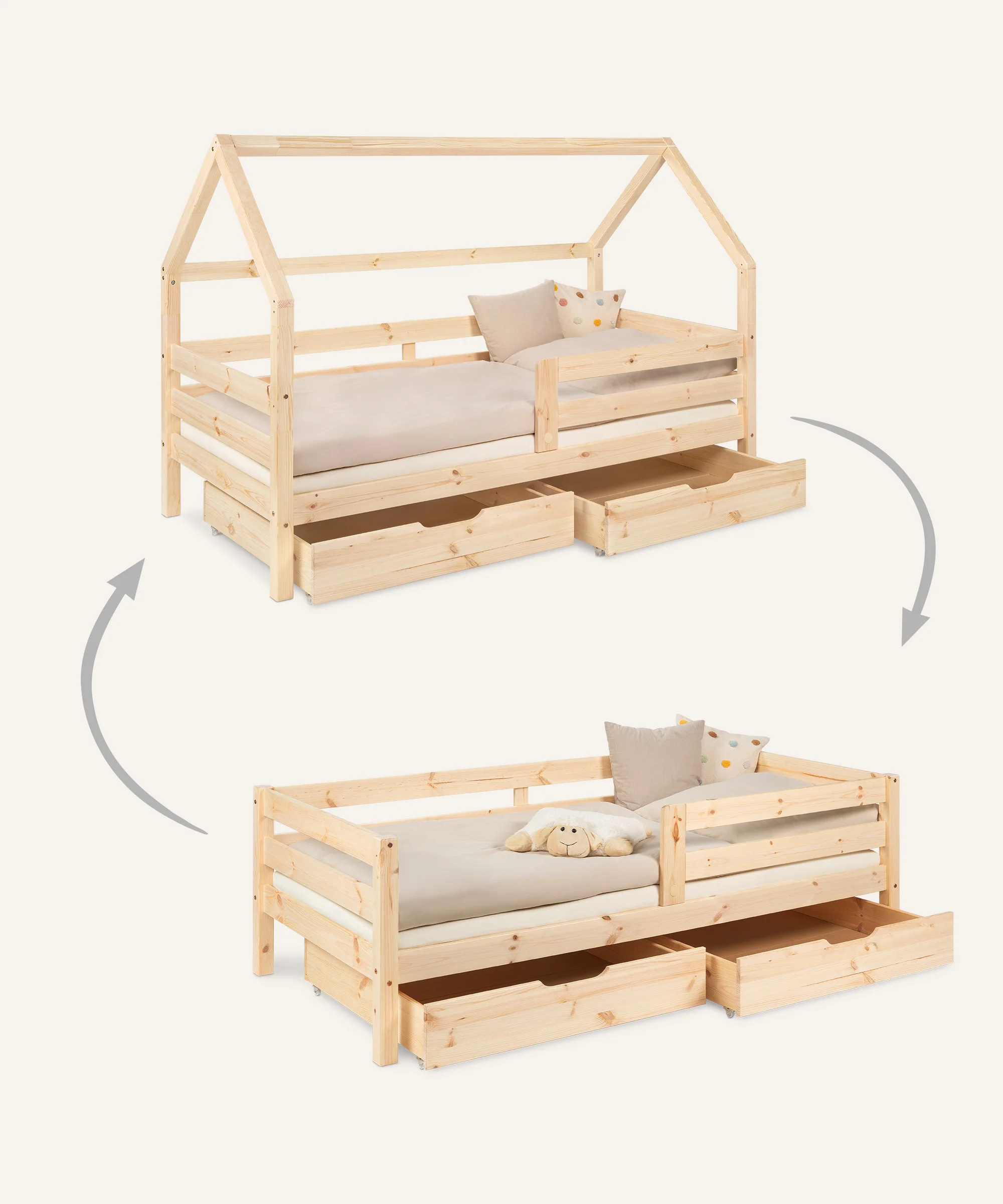 Kinderbett Sona | Kiefer Natur - Image 24