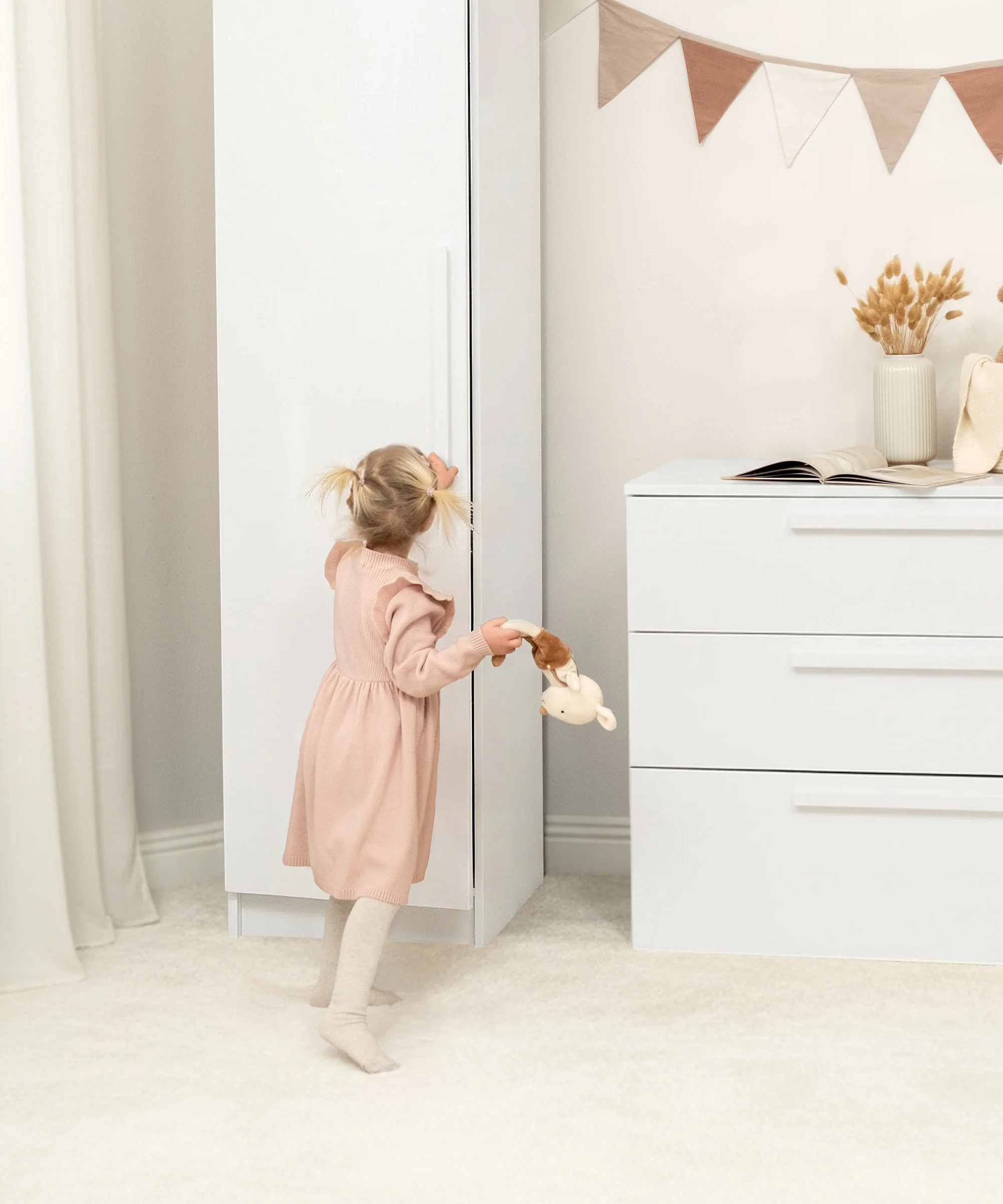 Kleiderschrank Linia 50 cm | Kiefer Natur - Image 9