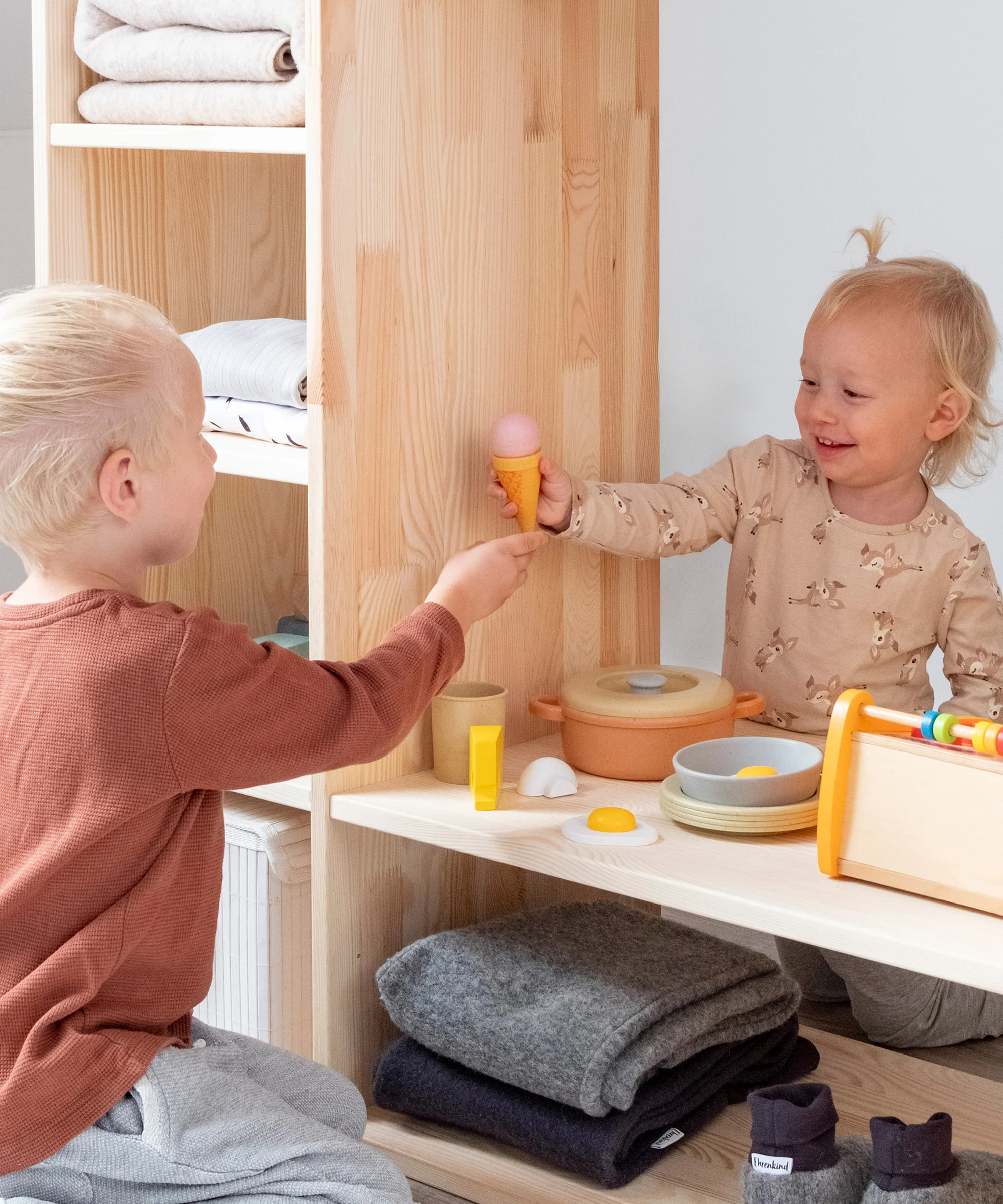 Montessori-Kleiderschrank (B-Ware)  |  Kiefer - Image 8