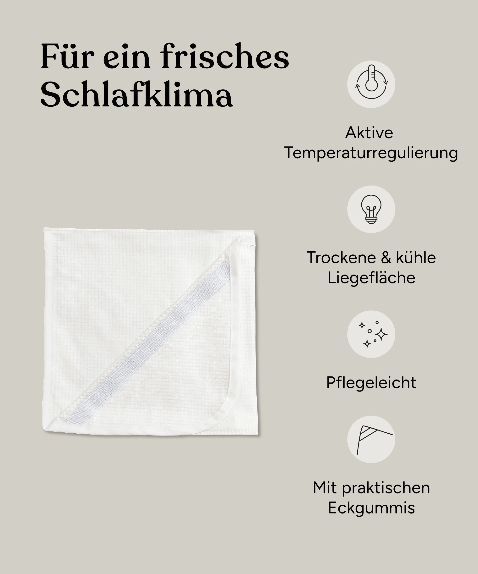 Matratzenauflage | Klima-Komfort | 90 × 200 cm - Image 3