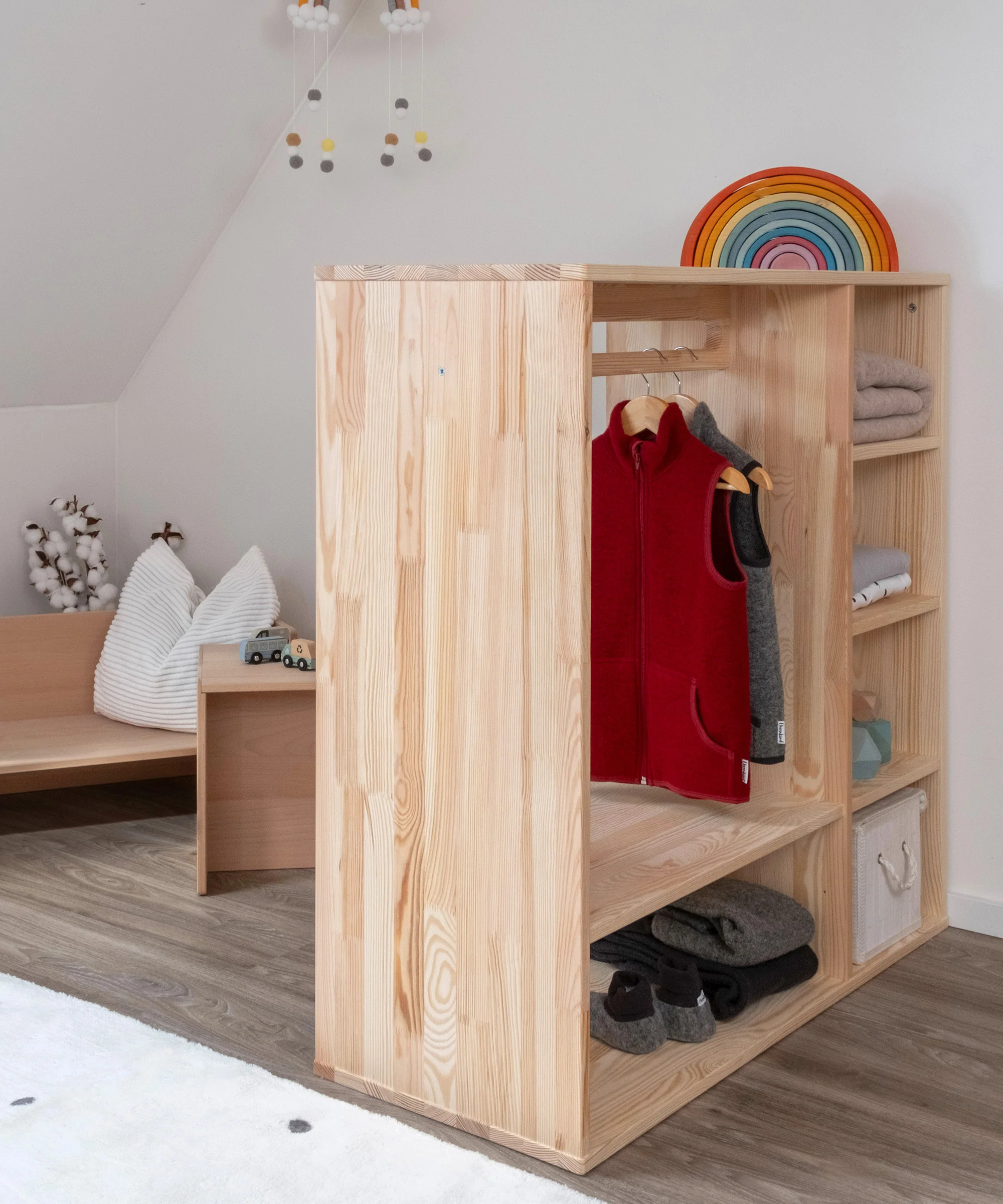 Montessori-Kleiderschrank | Kiefer - Image 10