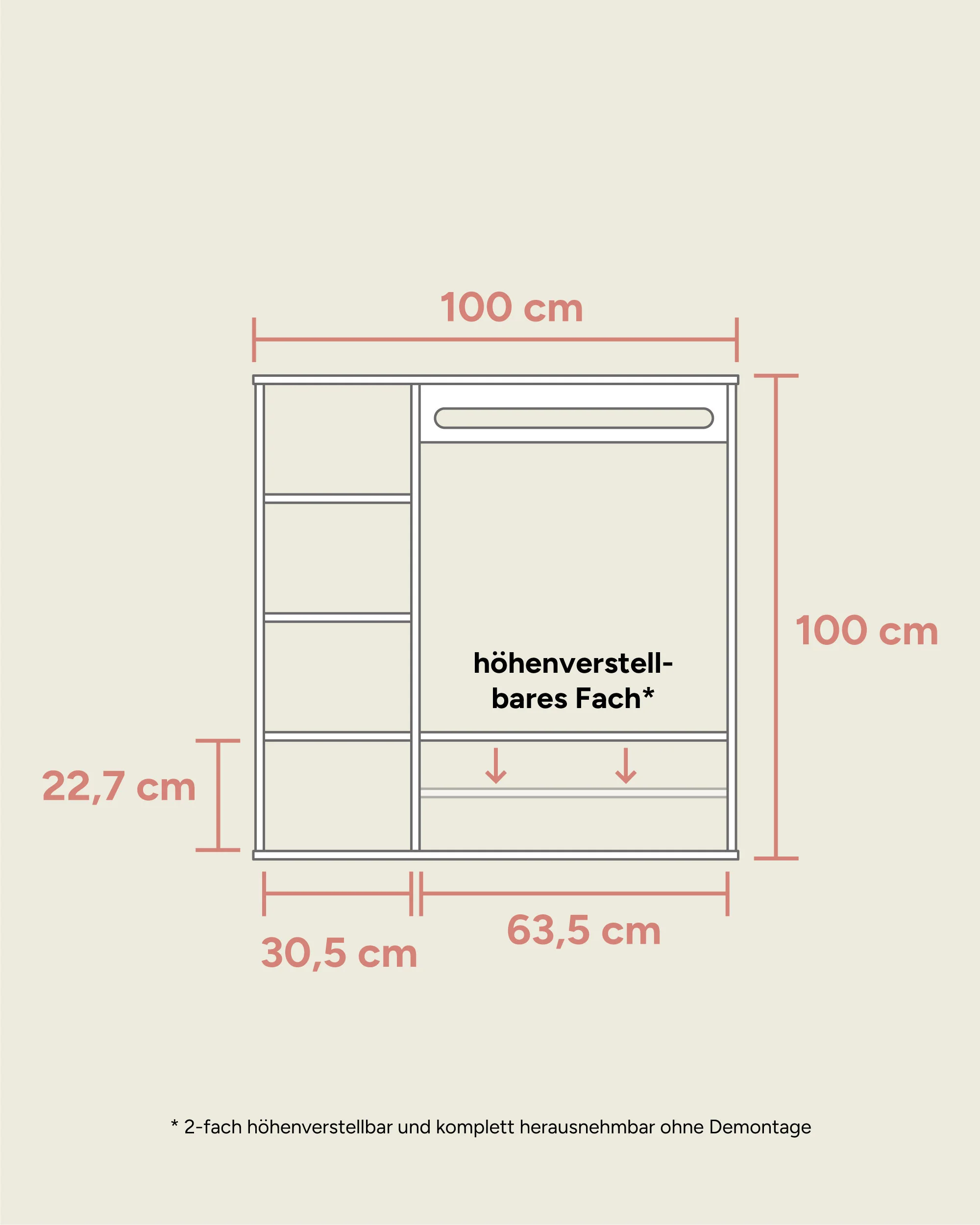 Montessori-Kleiderschrank | Kiefer - Image 11