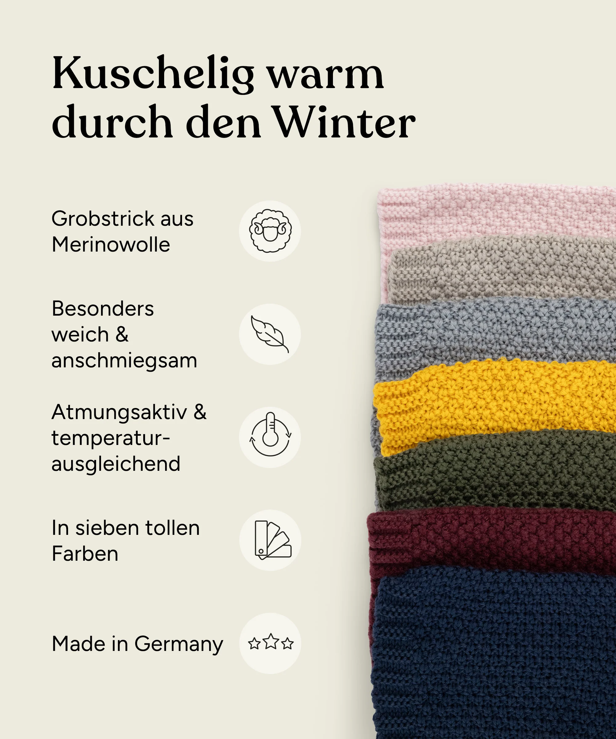 Schlauchschal  |  Grobstrick - Image 3