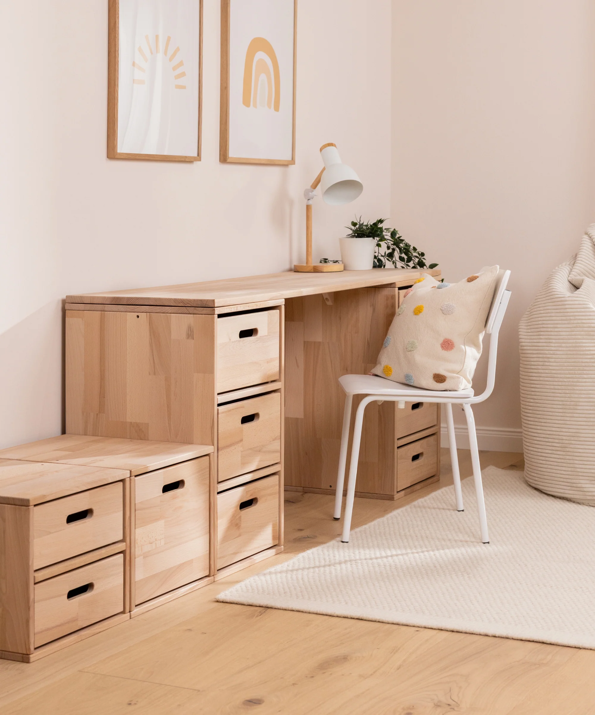 Tischplatte für Aufbewahrungssystem  (B-Ware)  |  Buche Natur - Image 2